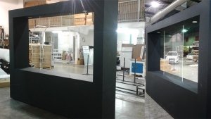 We custom build Display Walls using ABS, wood and acrylic materials