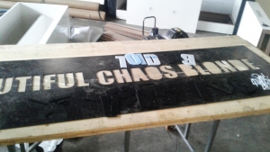 Acrylic Fabricated Letters - making the sign