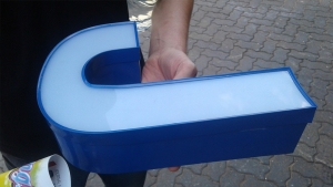 Plastic or Acrylic channel letters